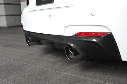 3D Design F22 2-Series M-Sport Carbon Rear Diffuser-Exterior-Silicon Valley Bimmer