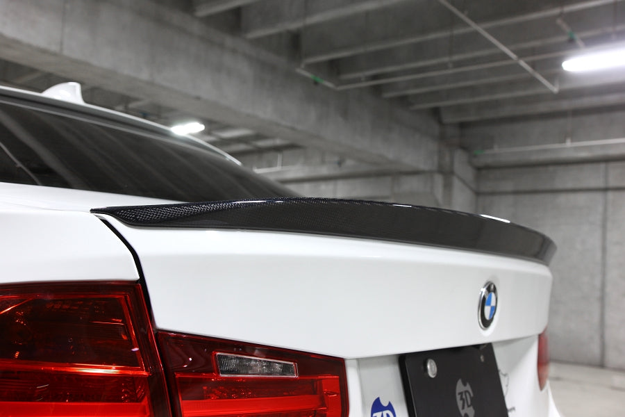 3D Design F30 3-Series Carbon Trunk Spoiler-Exterior-Silicon Valley Bimmer