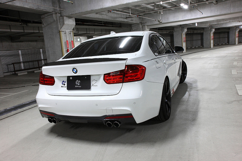 3D Design F30 3-Series Carbon Trunk Spoiler-Exterior-Silicon Valley Bimmer
