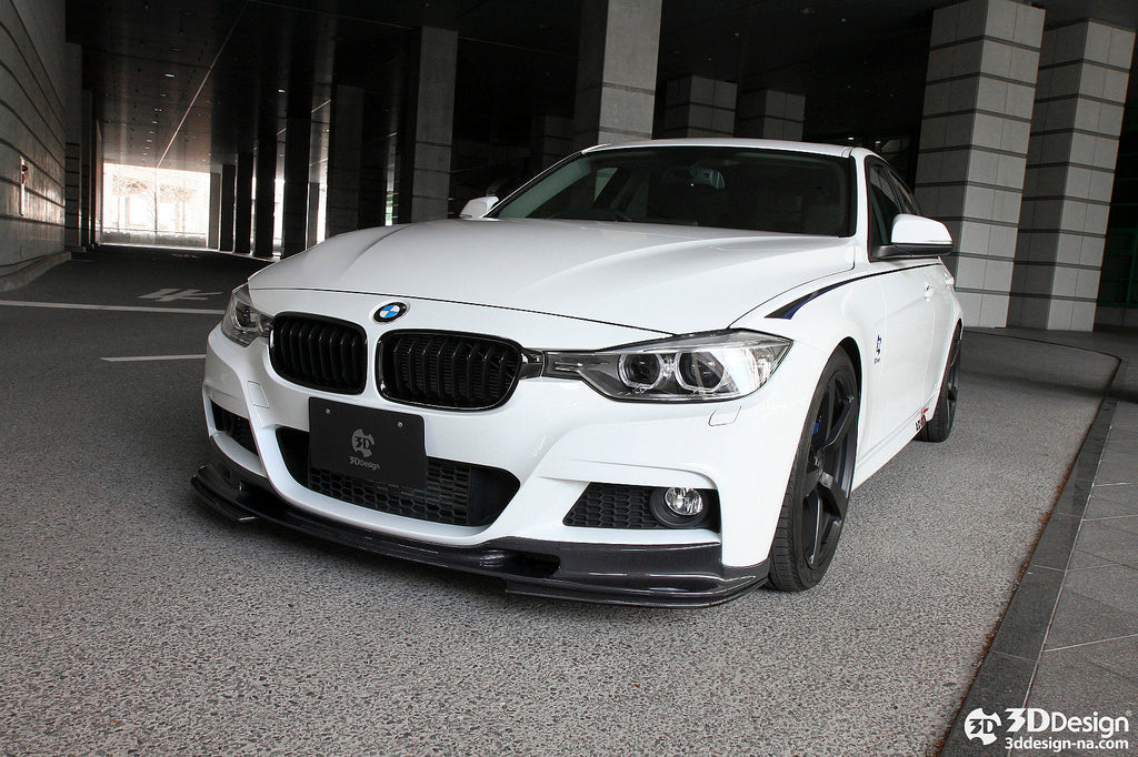 3D Design F30 / F31 3-Series M-Sport Carbon Front Lip-Exterior-Silicon Valley Bimmer