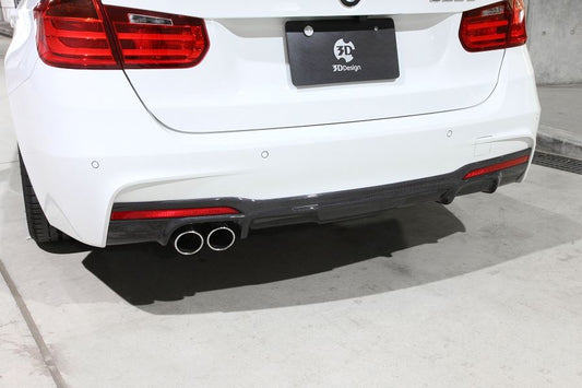 3D Design F30 / F31 3-Series M-Sport Carbon Rear Diffuser-Exterior-Silicon Valley Bimmer