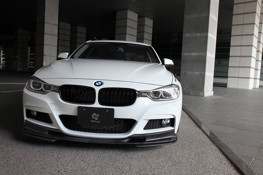 3D Design F30 / F31 3-Series M-Sport Carbon Under Splitter Set-Exterior-Silicon Valley Bimmer