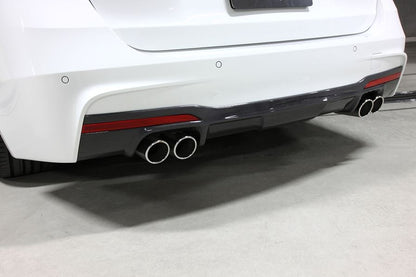 3D Design F30 / F31 335i M-Sport Carbon Rear Diffuser - 4 Tip-Exterior-Silicon Valley Bimmer