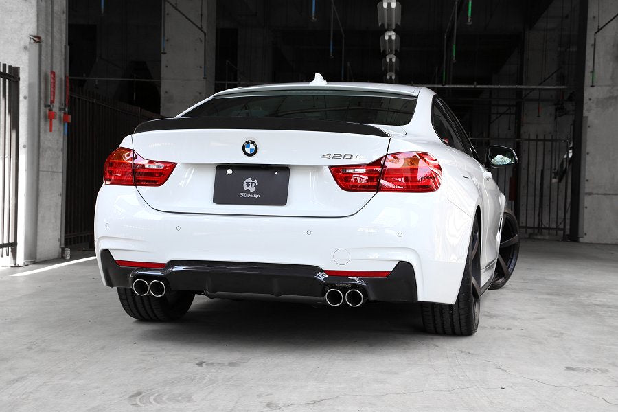 3D Design F32 4-Series Carbon Trunk Spoiler-Exterior-Silicon Valley Bimmer
