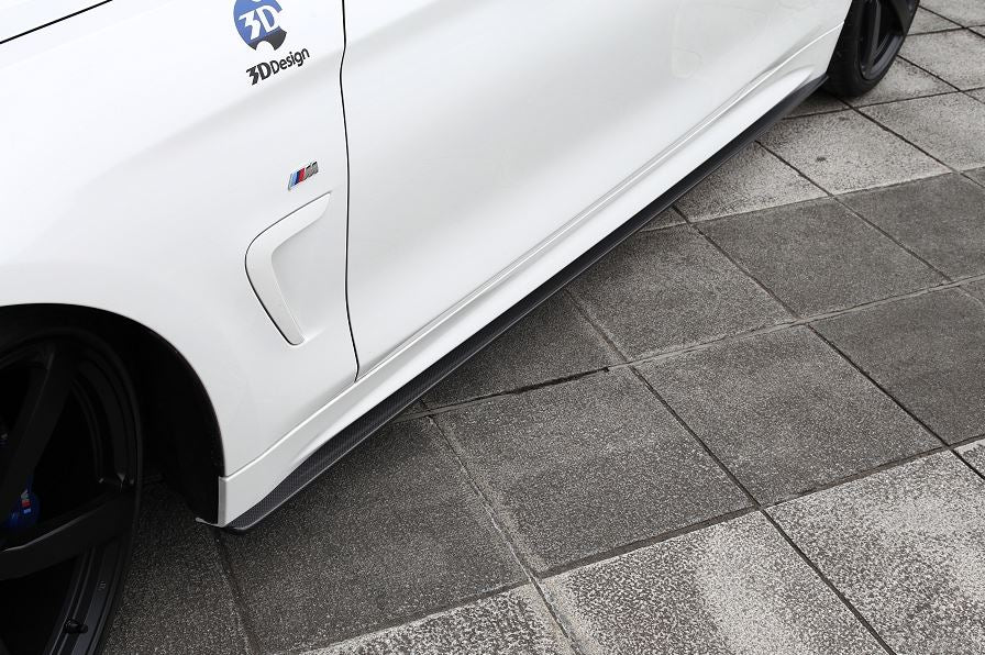 3D Design F32 4-Series M-Sport Carbon Side Skirt Set-Exterior-Silicon Valley Bimmer