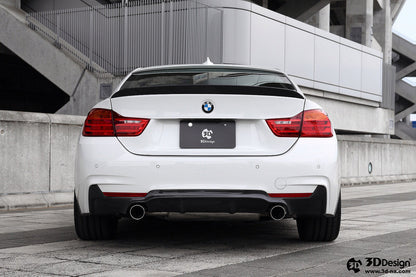 3D Design F32 / F36 4-Series M-Sport Carbon Rear Diffuser-Exterior-Silicon Valley Bimmer