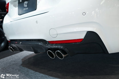 3D Design F32 / F36 4-Series M-Sport Carbon Rear Diffuser-Exterior-Silicon Valley Bimmer