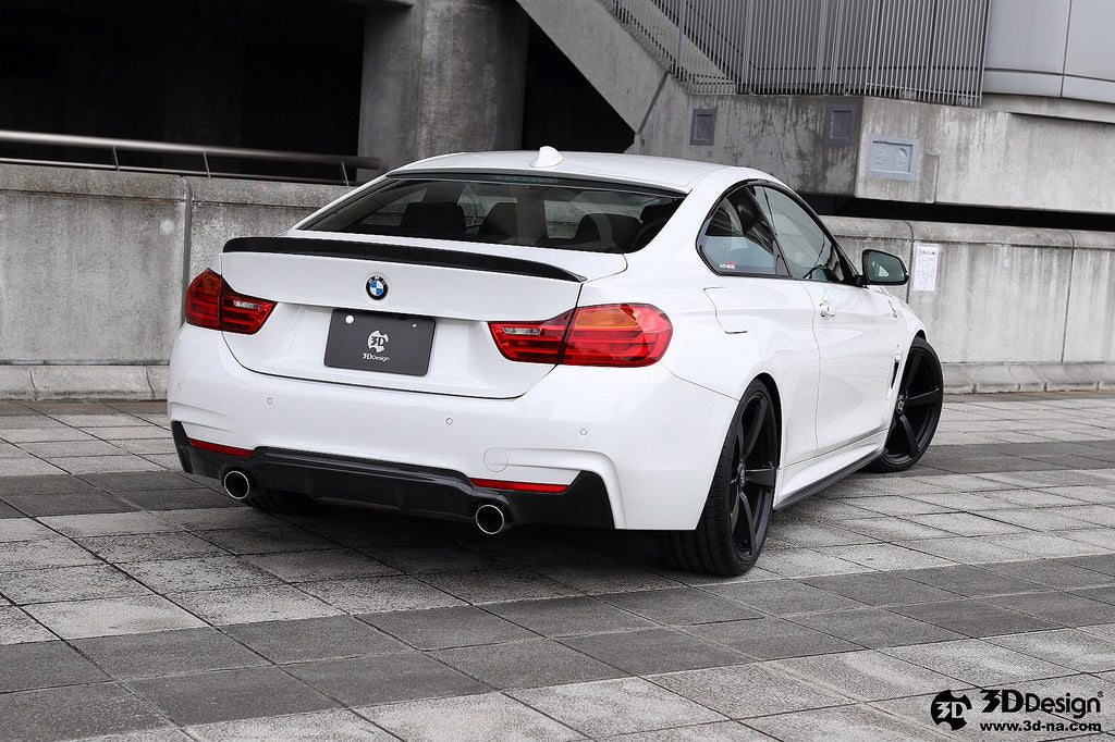 3D Design F32 / F36 4-Series M-Sport Carbon Rear Diffuser-Exterior-Silicon Valley Bimmer