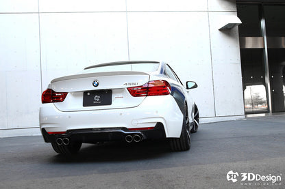 3D Design F32 / F36 4-Series M-Sport Carbon Rear Diffuser-Exterior-Silicon Valley Bimmer