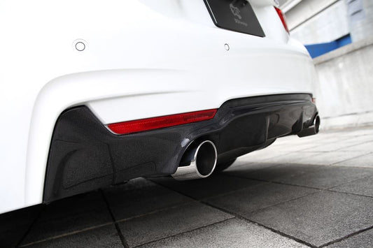 3D Design F32 / F36 4-Series M-Sport Carbon Rear Diffuser-Exterior-Silicon Valley Bimmer