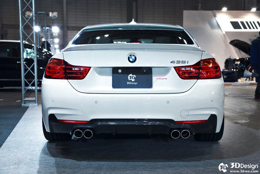 3D Design F32 / F36 4-Series M-Sport Carbon Rear Diffuser-Exterior-Silicon Valley Bimmer