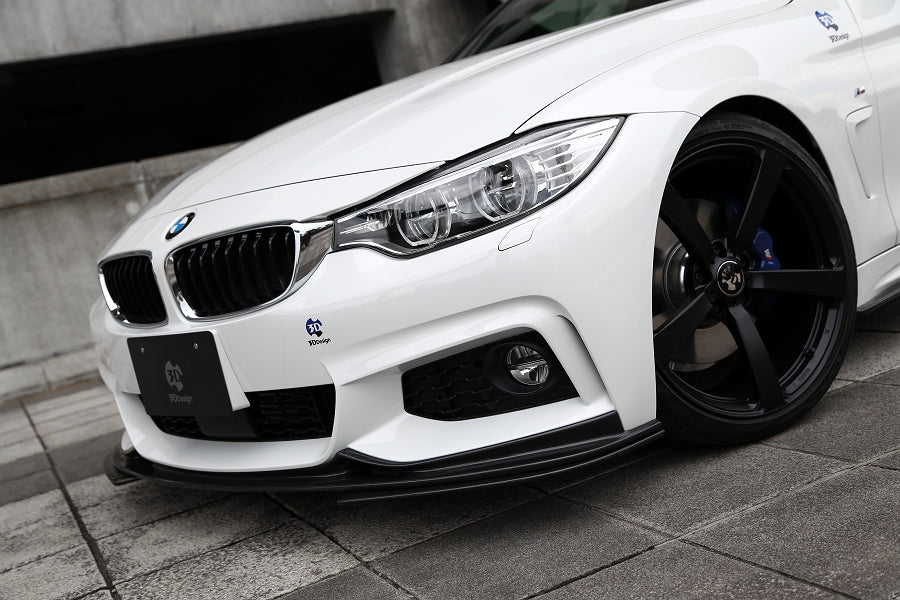3D Design F32 / F36 4-Series M-Sport Carbon Under Splitter Set-Exterior-Silicon Valley Bimmer