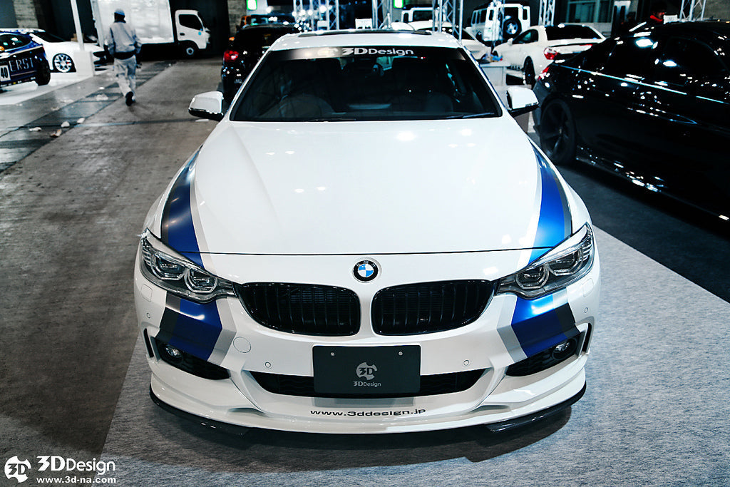 3D Design F32 / F36 4-Series M-Sport Carbon Under Splitter Set-Exterior-Silicon Valley Bimmer