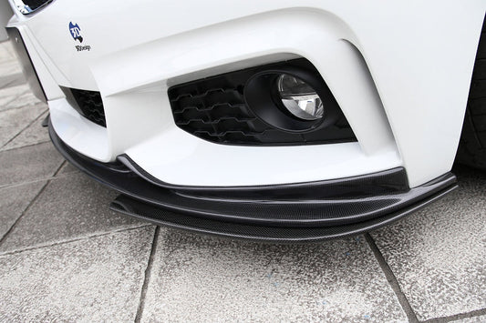 3D Design F32 / F36 4-Series M-Sport Carbon Under Splitter Set-Exterior-Silicon Valley Bimmer
