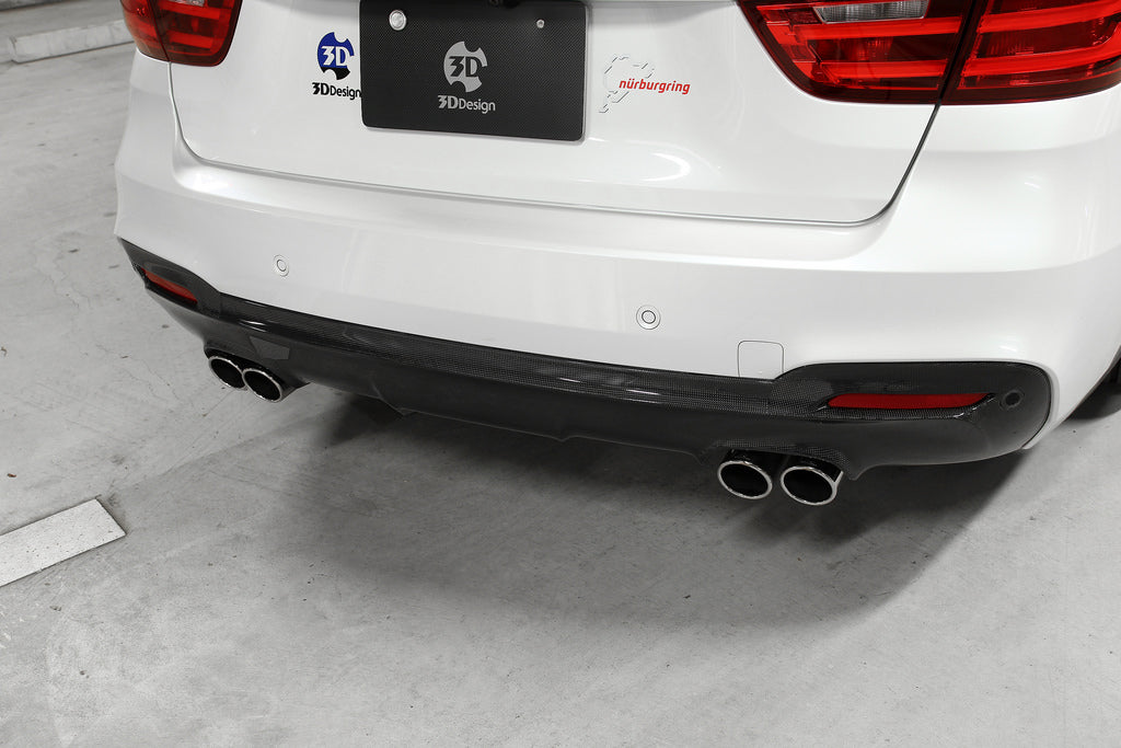 3D Design F34 3-Series GT M-Sport Carbon Rear Diffuser-Exterior-Silicon Valley Bimmer