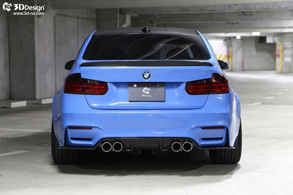 3D Design F80 M3 Dry Carbon Fiber Trunk Spoiler-Exterior-Silicon Valley Bimmer