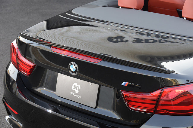 3D Design F83 M4 Convertible Dry Carbon Trunk Spoiler-Exterior-Silicon Valley Bimmer