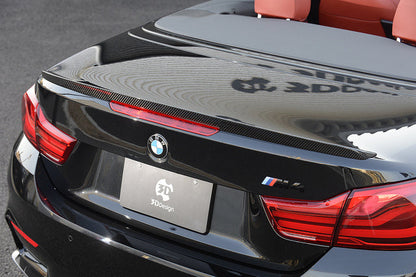 3D Design F83 M4 Convertible Dry Carbon Trunk Spoiler-Exterior-Silicon Valley Bimmer