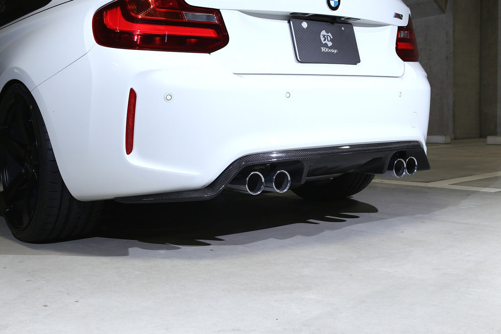 3D Design F87 M2 Carbon Rear Diffuser - Type 1-Exterior-Silicon Valley Bimmer
