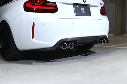 3D Design F87 M2 Carbon Rear Diffuser - Type 1-Exterior-Silicon Valley Bimmer