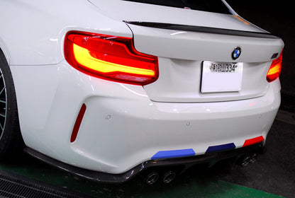 3D Design F87 M2 Carbon Rear Diffuser - Type 2-Exterior-Silicon Valley Bimmer