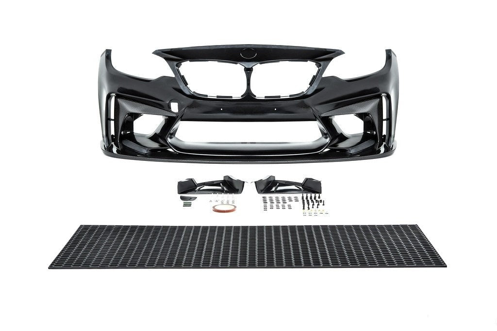 3D Design F87 M2 (N55) Carbon Front Bumper-Exterior-Silicon Valley Bimmer
