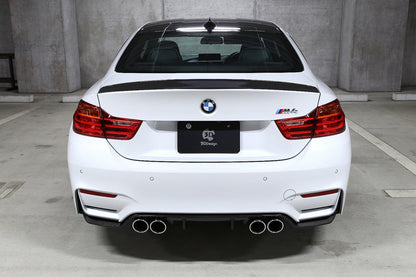 3D Design F8X M3 / M4 Carbon Rear Diffuser - Type 2-Exterior-Silicon Valley Bimmer