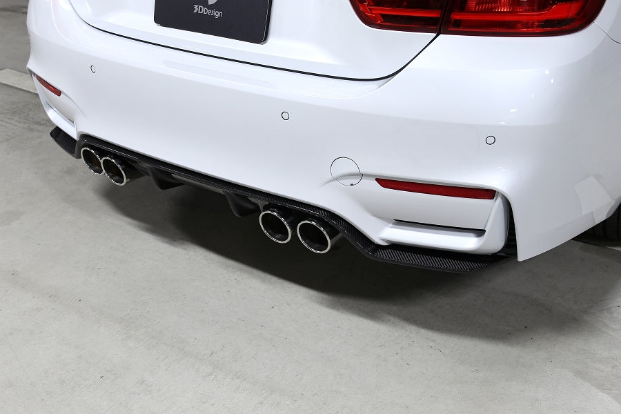 3D Design F8X M3 / M4 Carbon Rear Diffuser - Type 2-Exterior-Silicon Valley Bimmer