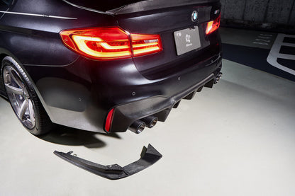 3D Design F90 M5 Carbon Rear Under Splitter Set-Exterior-Silicon Valley Bimmer