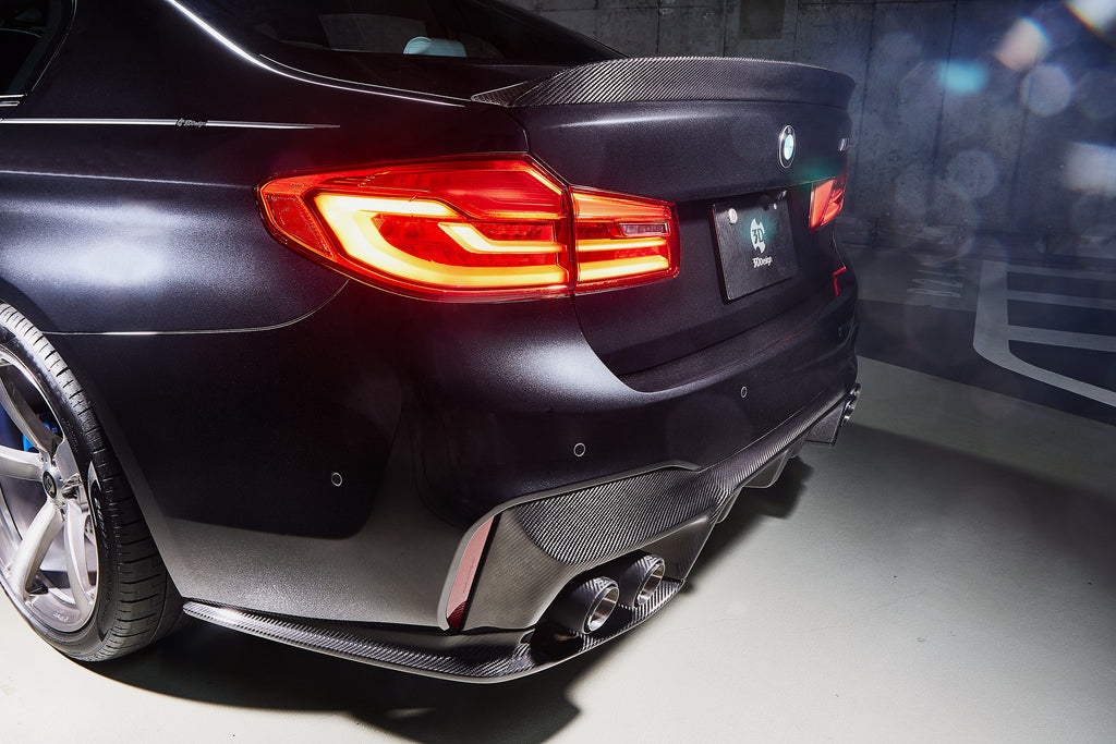 3D Design F90 M5 Carbon Rear Under Splitter Set-Exterior-Silicon Valley Bimmer