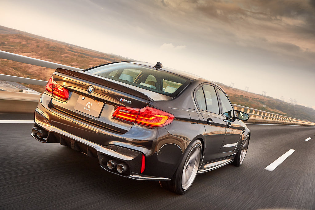 3D Design F90 M5 Carbon Rear Under Splitter Set-Exterior-Silicon Valley Bimmer