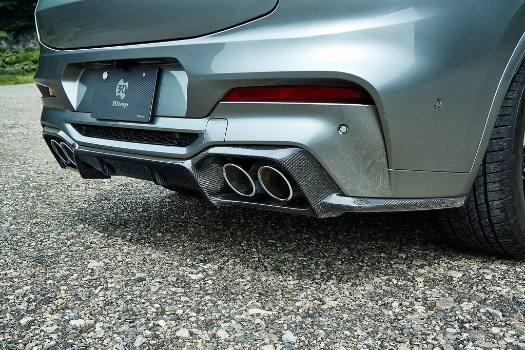 3D Design F98 X4M Pre-LCI Carbon Rear Diffuser-Exterior-Silicon Valley Bimmer
