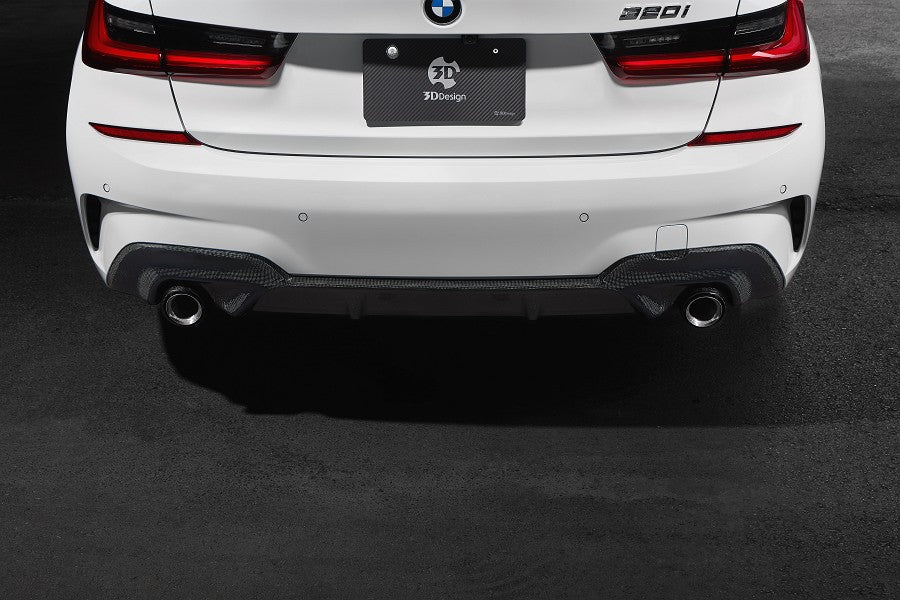 3D Design G20 3-Series M-Sport Carbon Rear Diffuser-Exterior-Silicon Valley Bimmer