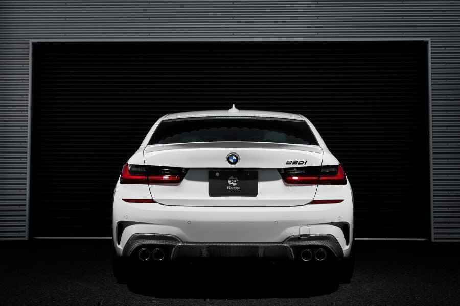 3D Design G20 3-Series M-Sport Carbon Rear Diffuser-Exterior-Silicon Valley Bimmer