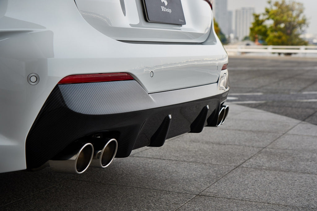3D Design G22 / G23 4-Series M-Sport Carbon Rear Diffuser-Exterior-Silicon Valley Bimmer