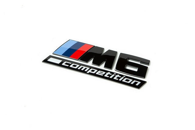 IND F1X M6 Competition Trunk Emblem - Gloss Black