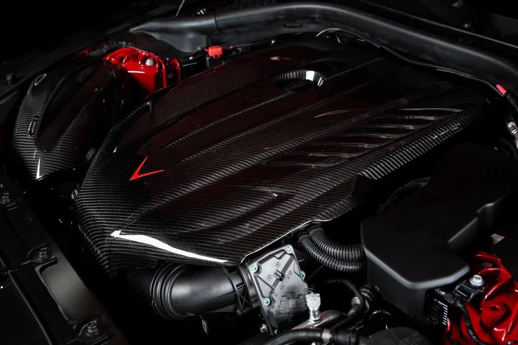 Eventuri Toyota A90 Supra Black Carbon Engine Cover