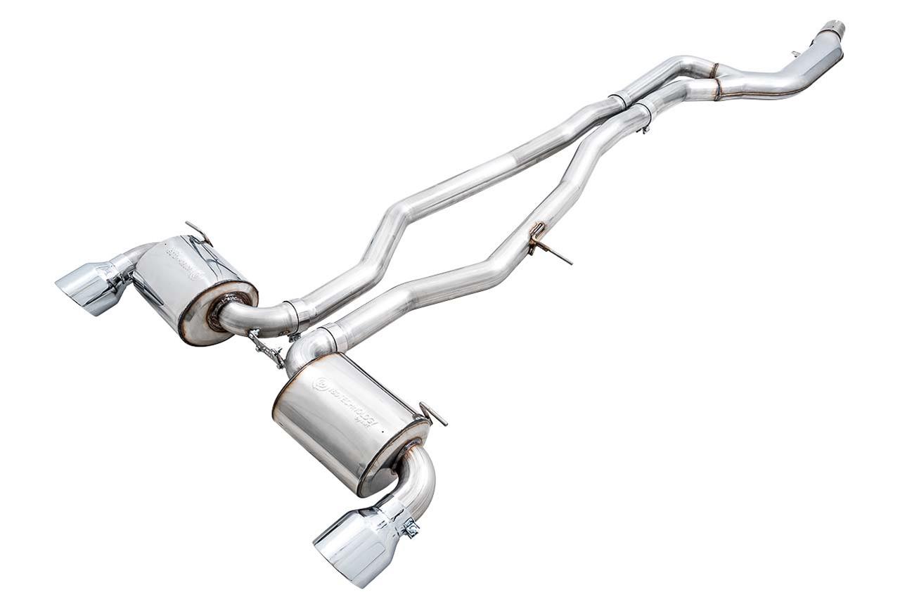 AWE 2020 Toyota Supra A90 Non-Resonated Touring Edition Exhaust - 5in Chrome Silver Tips-Exhaust-Silicon Valley Bimmer