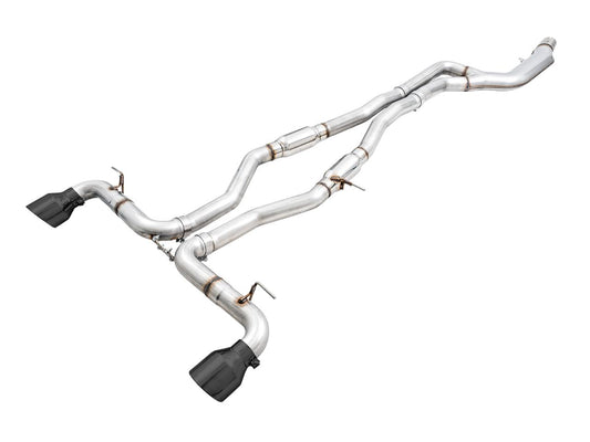 AWE 2020 Toyota Supra A90 Track Edition Exhaust - 5in Diamond Black Tips-Exhaust-Silicon Valley Bimmer