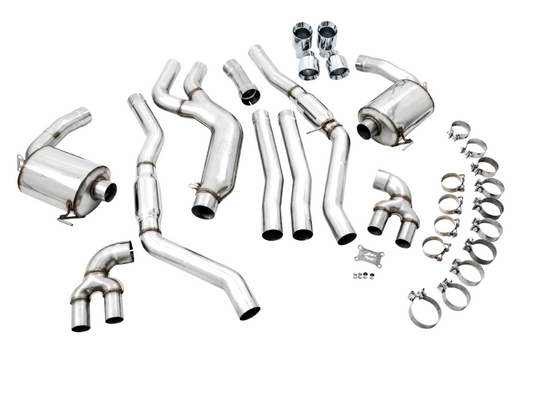 AWE Tuning 2019+ BMW M340i (G20) Resonated Touring Edition Exhaust (Use OE Tips)-Exhaust-Silicon Valley Bimmer