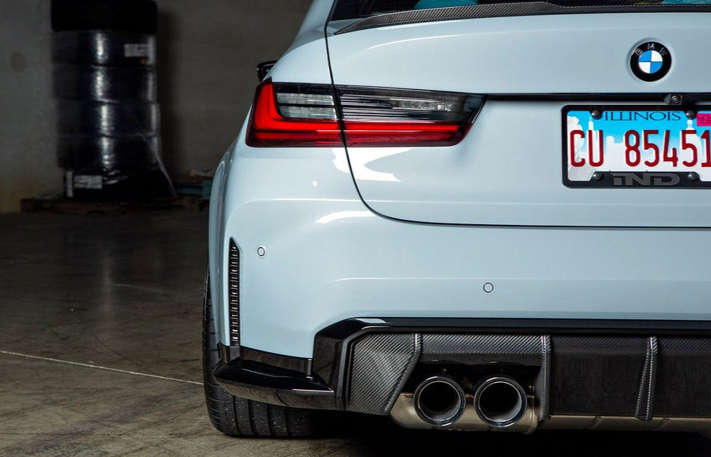 Acexxon G8X M3 / M4 Rear Reflector Insert Set - Horizontal Slat-Exterior-Silicon Valley Bimmer