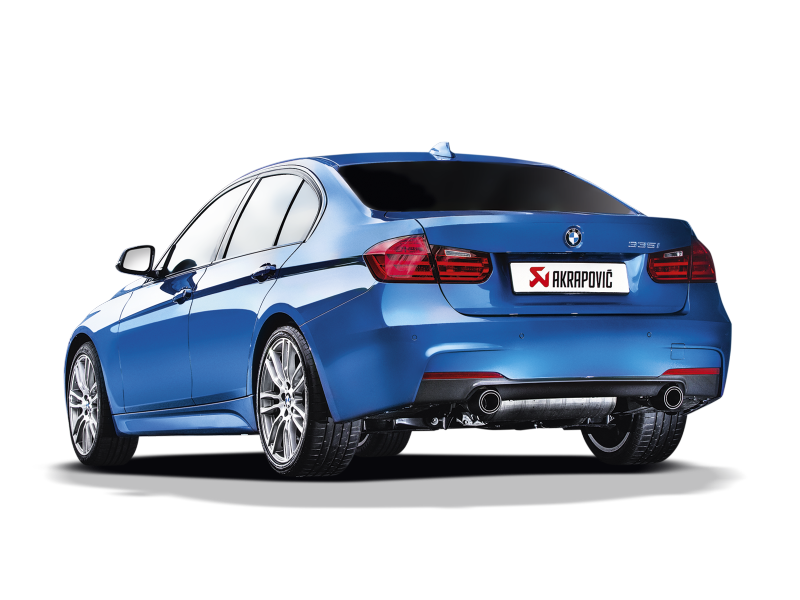 Akrapovic 12-15 BMW 335i (F30 F31) Evolution Line Cat Back (SS) w/ Carbon Tips (Req. Link Pipe)-Exhaust-Silicon Valley Bimmer