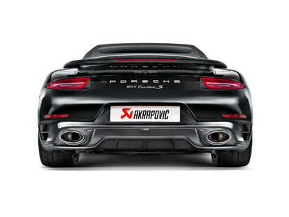 Akrapovic 14-15 Porsche 911 Turbo/Turbo S (991) Slip-On Line (Titanium) w/ Carbon Titanium Tips-Exhaust-Silicon Valley Bimmer