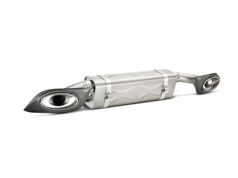 Akrapovic 14-15 Porsche 911 Turbo/Turbo S (991) Slip-On Line (Titanium) w/ Carbon Titanium Tips-Exhaust-Silicon Valley Bimmer