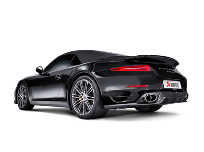 Akrapovic 14-15 Porsche 911 Turbo/Turbo S (991) Slip-On Line (Titanium) w/ Carbon Titanium Tips-Exhaust-Silicon Valley Bimmer
