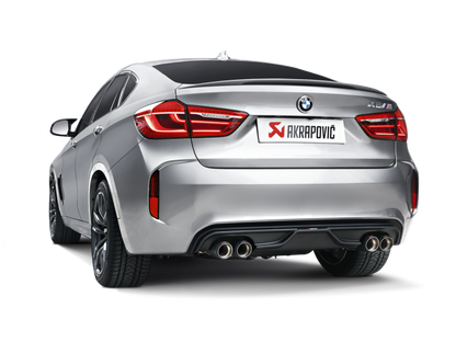 Akrapovic 15-17 BMW X5M (F85) Evolution Line Cat Back (Titanium) w/ Carbon Tips-Exhaust-Silicon Valley Bimmer