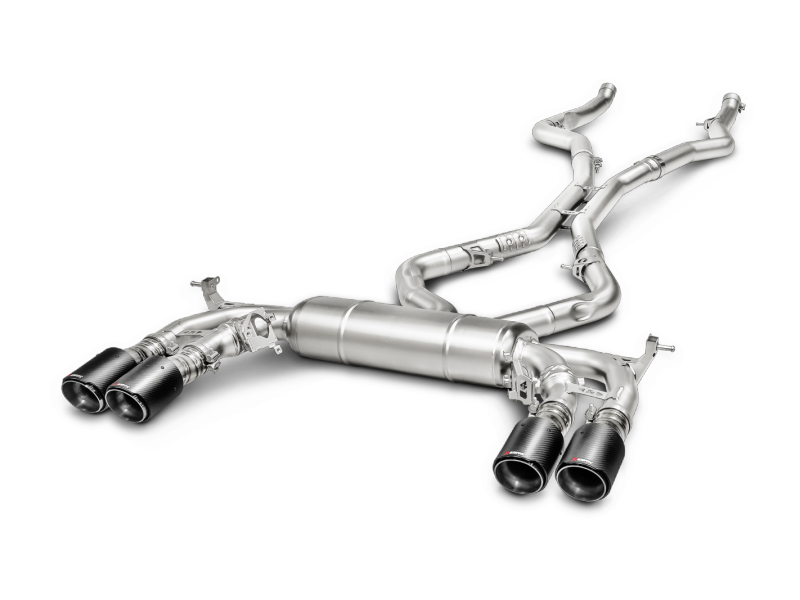 Akrapovic 15-17 BMW X5M (F85) Evolution Line Cat Back (Titanium) w/ Carbon Tips-Exhaust-Silicon Valley Bimmer