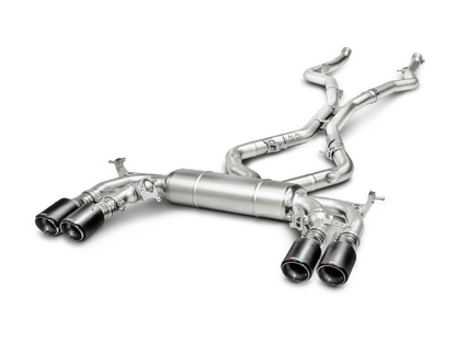 Akrapovic 15-17 BMW X5M (F85) Evolution Line Cat Back (Titanium) w/ Carbon Tips-Exhaust-Silicon Valley Bimmer