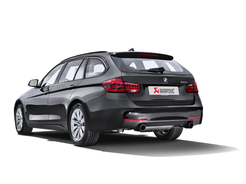 Akrapovic 16-17 BMW 340i (F30 F31) Evolution Line Cat Back (SS) w/ Carbon Tips (Req. Link Pipe)-Exhaust-Silicon Valley Bimmer