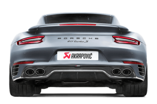 Akrapovic 16-17 Porsche 911 Turbo/Turbo S (991.2) Slip-On Line (Titanium) (Req. Tips/Diffuser)-Exterior-Silicon Valley Bimmer